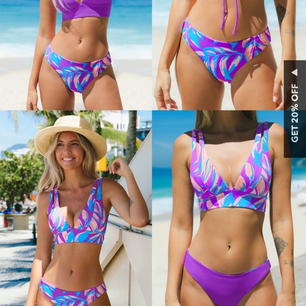 Cupshe bikini set (bottom xl, top l)